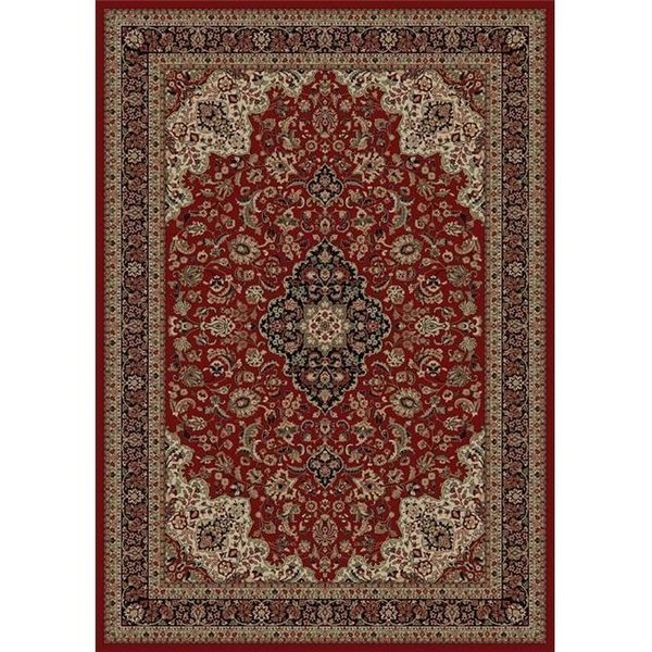 Concord Global Trading Concord Global 20804 3 ft. 11 in. x 5 ft. 7 in. Persian Classics Medallion Kashan - Red 20804